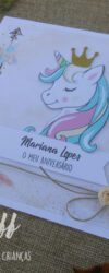 Convites de aniversário com Unicórnio