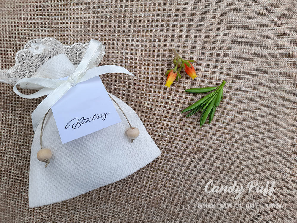 detalhe sacos perfumado de crisma